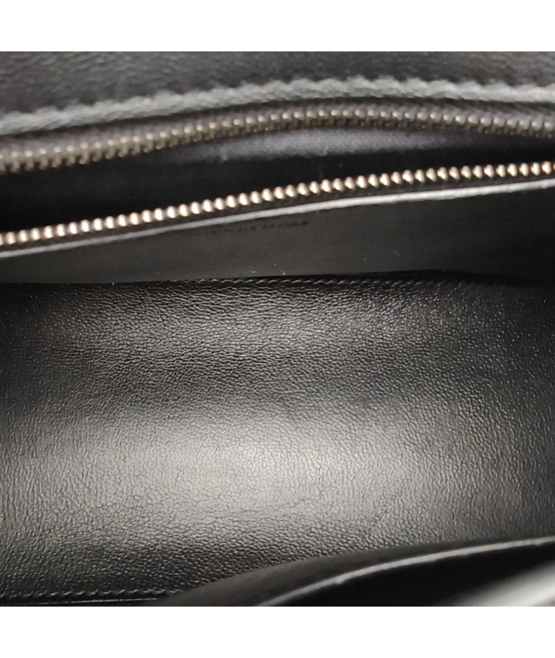 BALENCIAGA Черная кожаная сумка через плечо, фото 8
