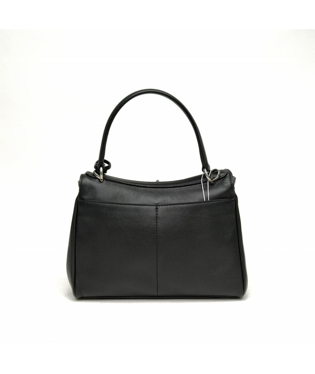 BALENCIAGA Черная кожаная сумка с короткими ручками, фото 6