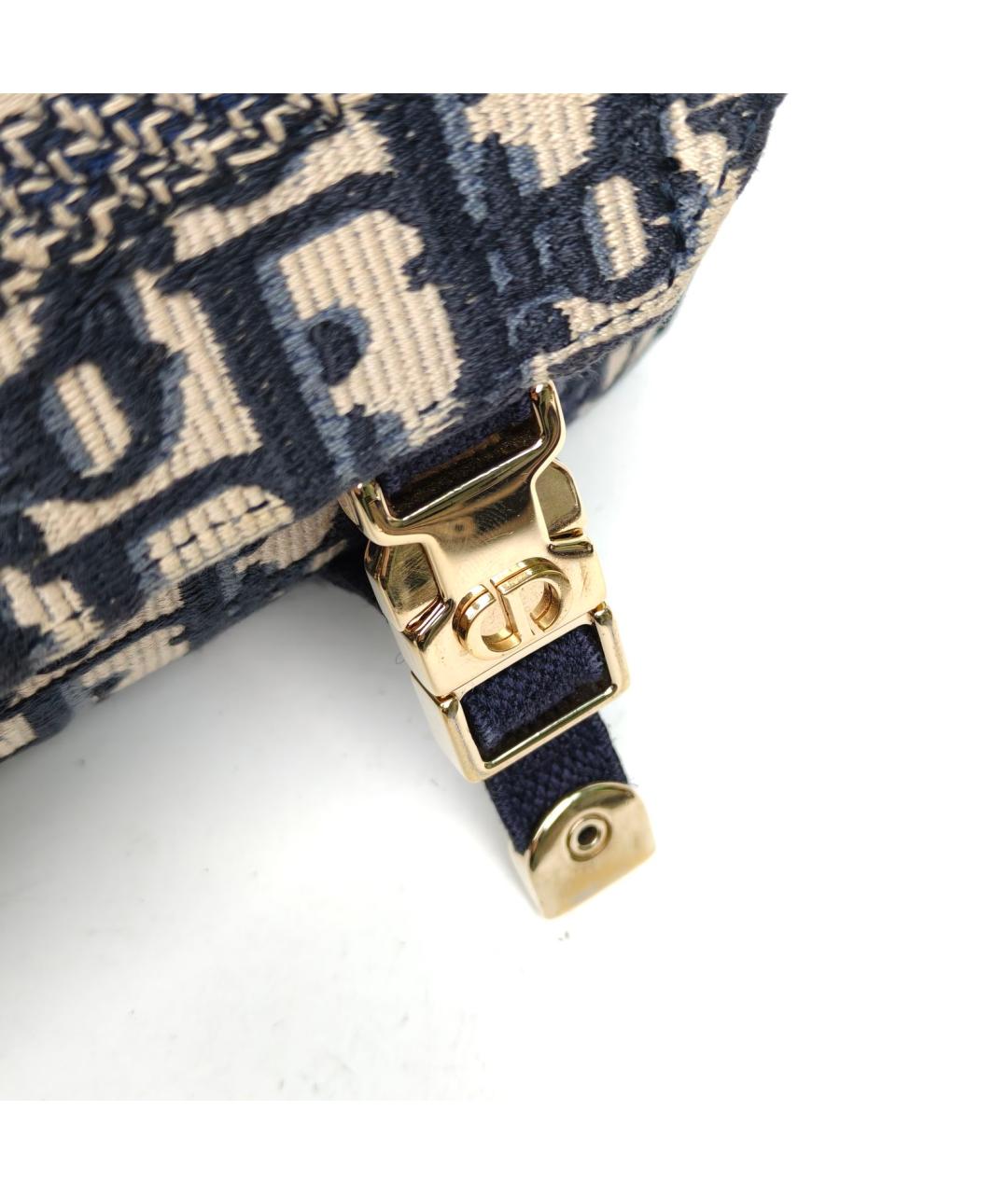 CHRISTIAN DIOR Синяя сумка через плечо, фото 7