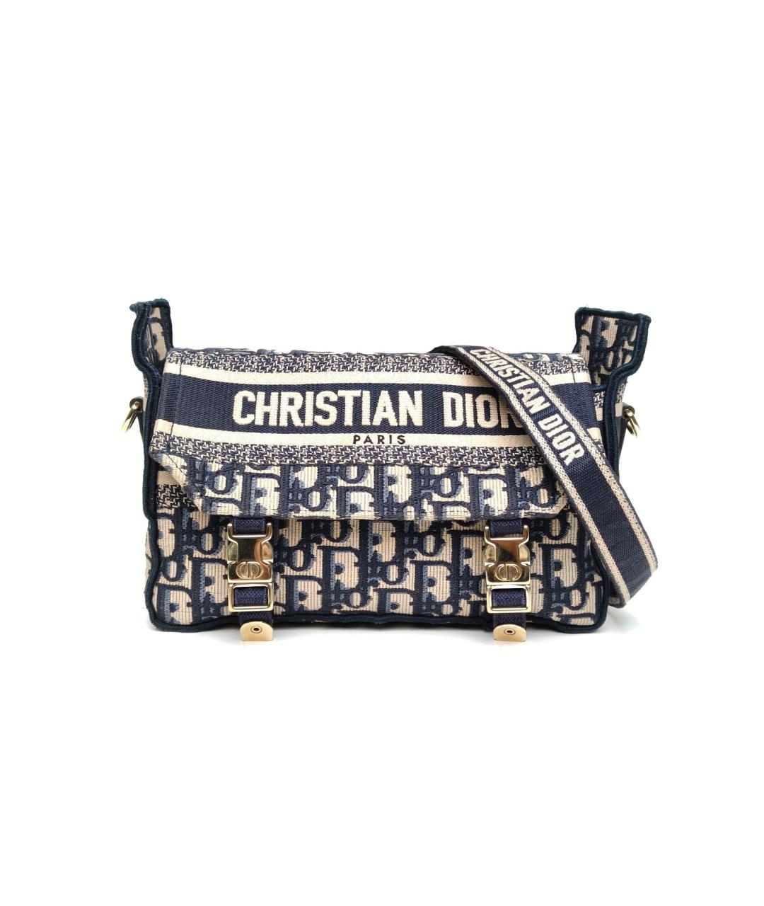 CHRISTIAN DIOR Синяя сумка через плечо, фото 2