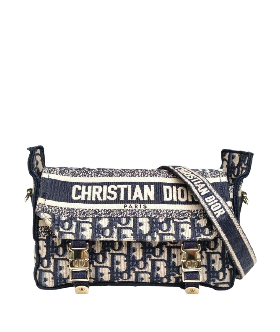 CHRISTIAN DIOR Синяя сумка через плечо, фото 1