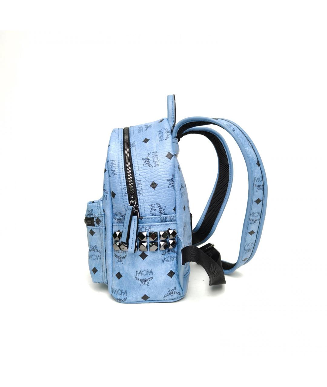 MCM Синий рюкзак из искусственной кожи, фото 3