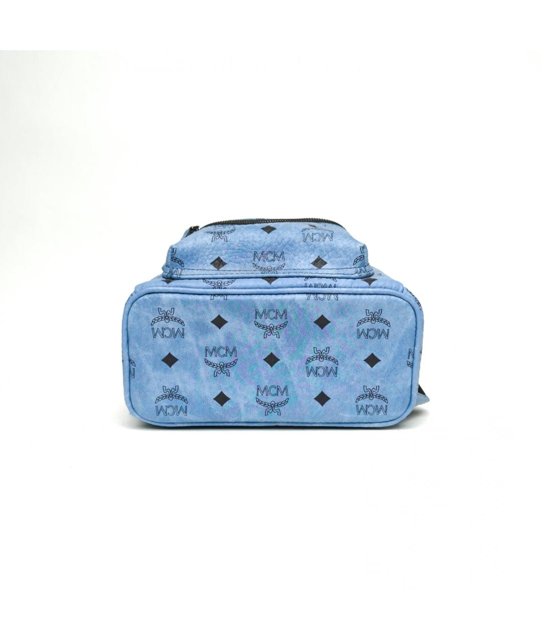 MCM Синий рюкзак из искусственной кожи, фото 6