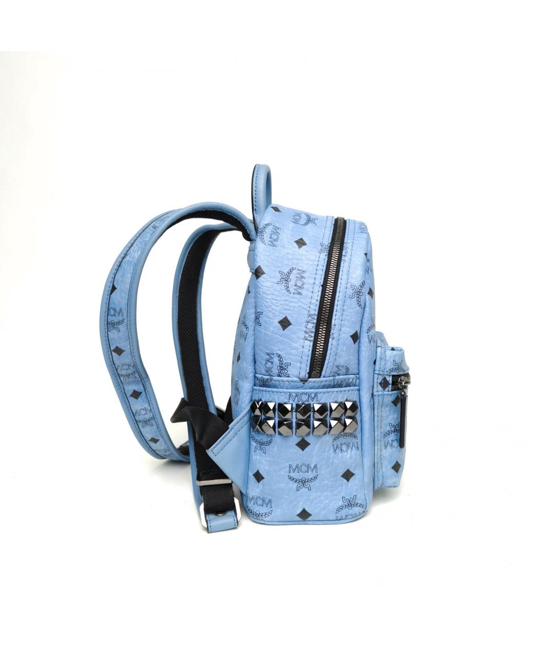 MCM Синий рюкзак из искусственной кожи, фото 5