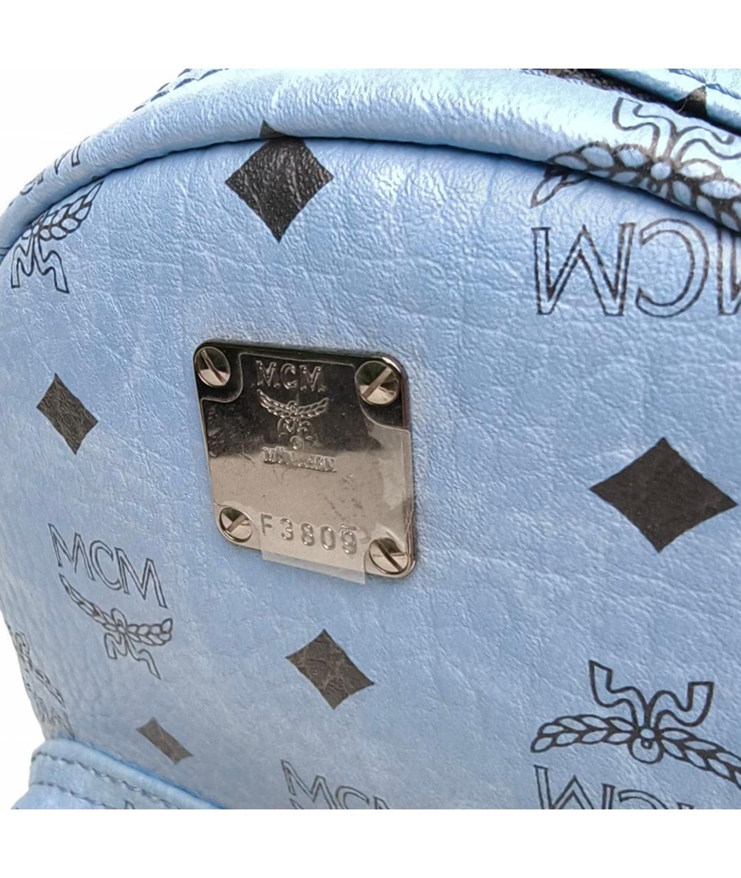 MCM Синий рюкзак из искусственной кожи, фото 7