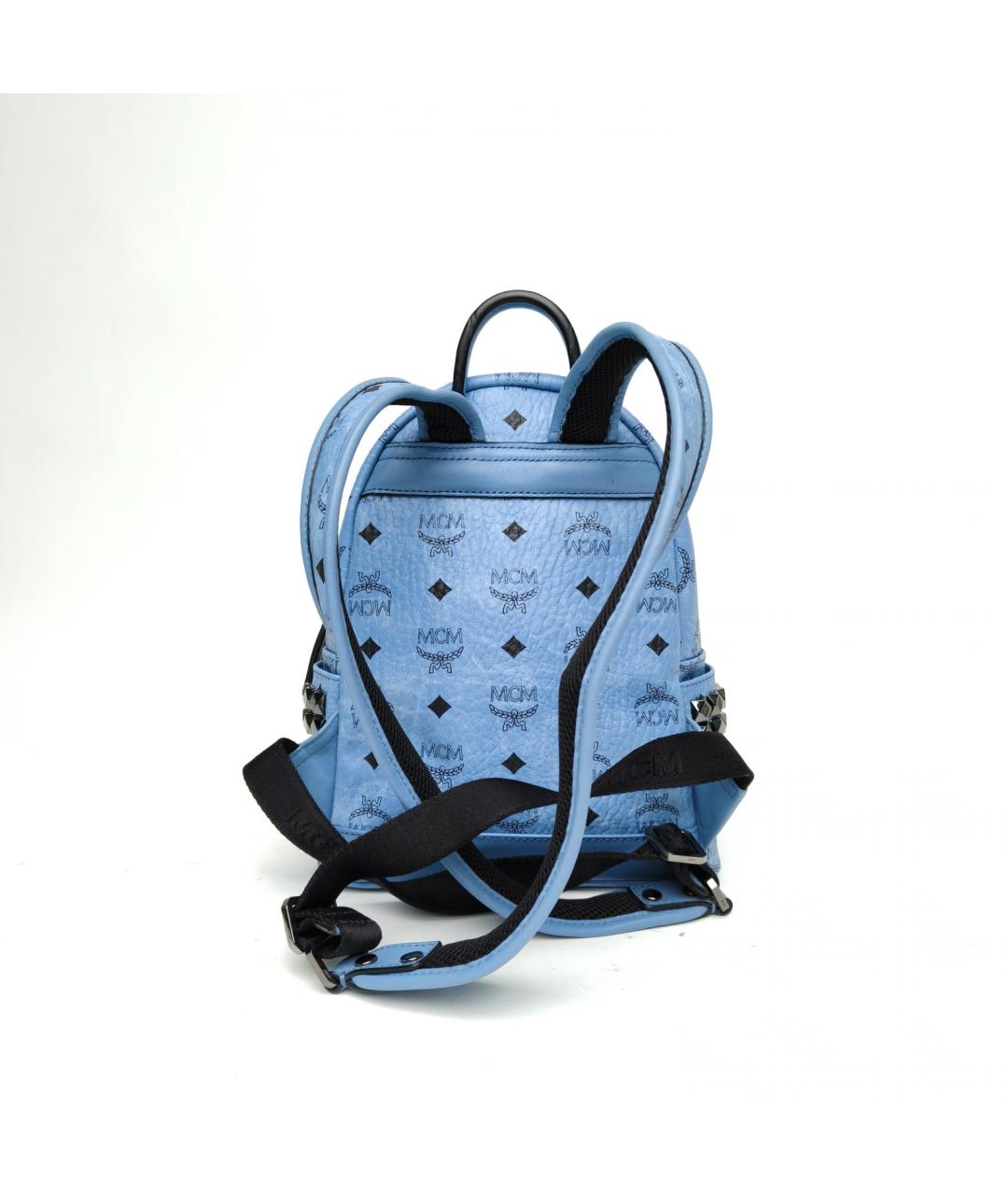 MCM Синий рюкзак из искусственной кожи, фото 4