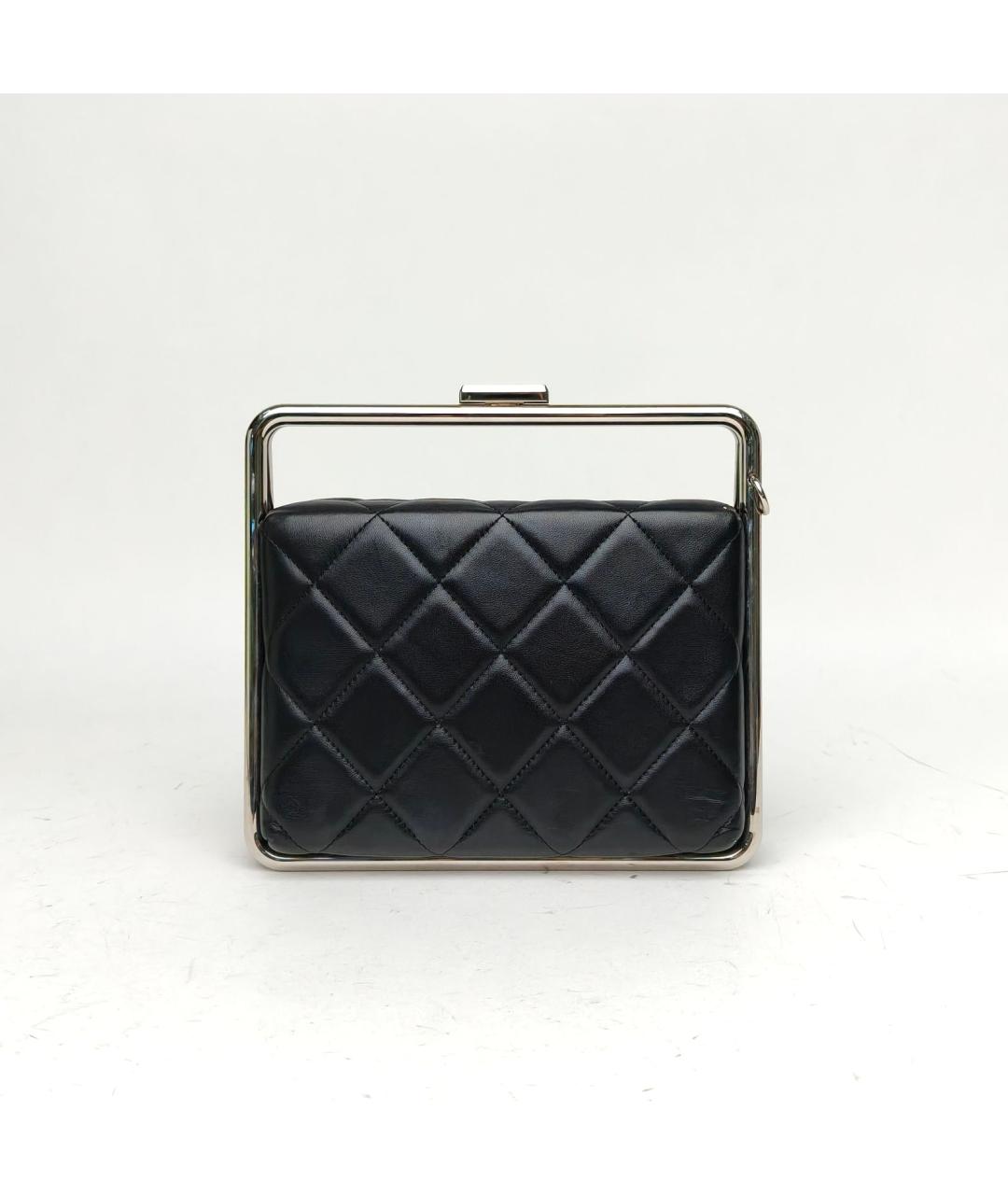 CHANEL Черная кожаная сумка через плечо, фото 4