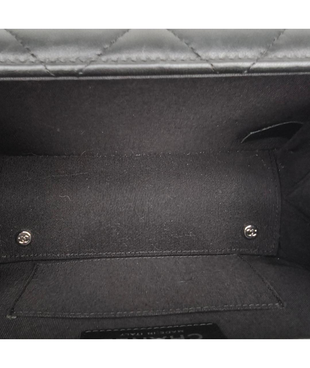 CHANEL Черная кожаная сумка через плечо, фото 8