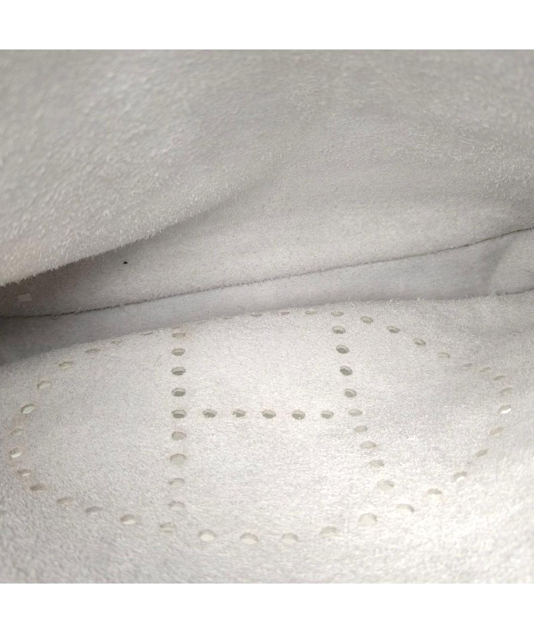 HERMES Белая кожаная сумка через плечо, фото 7