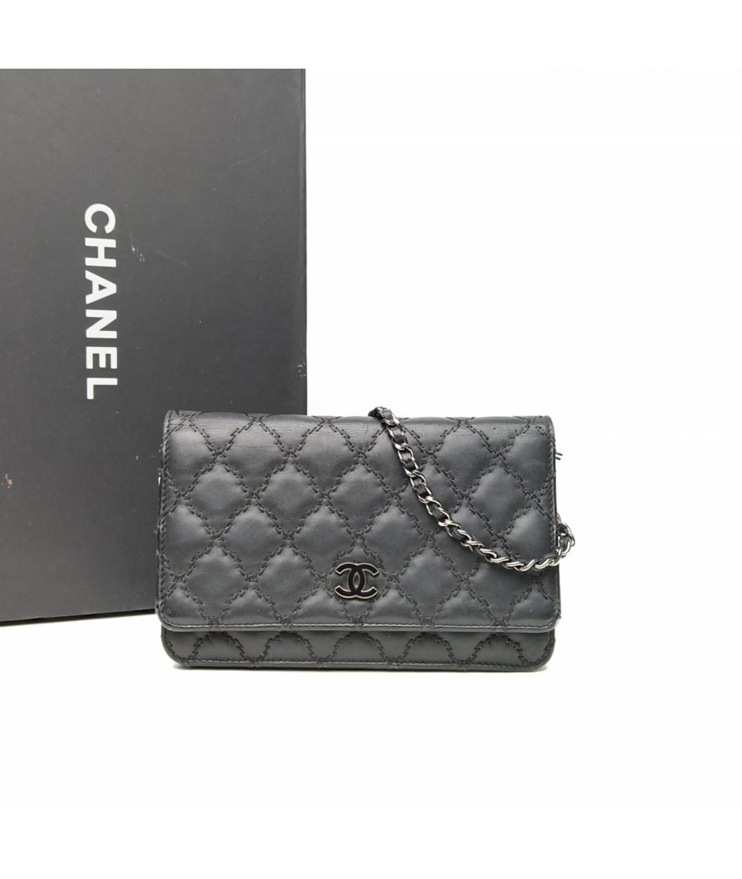 CHANEL Черная сумка через плечо, фото 9