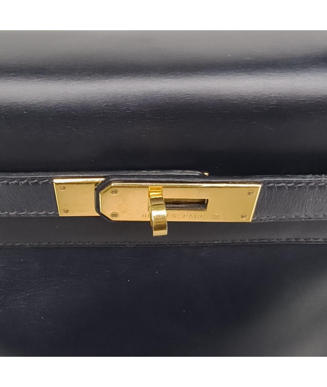 HERMES Темно-синий кожаный рюкзак, фото 3