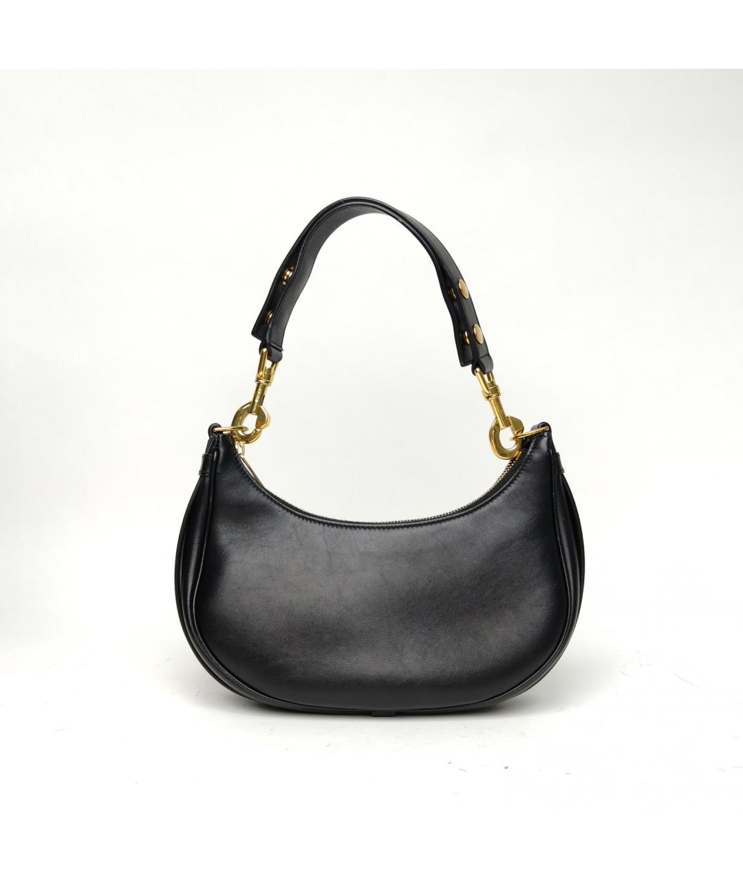 CELINE Черная кожаная сумка с короткими ручками, фото 4