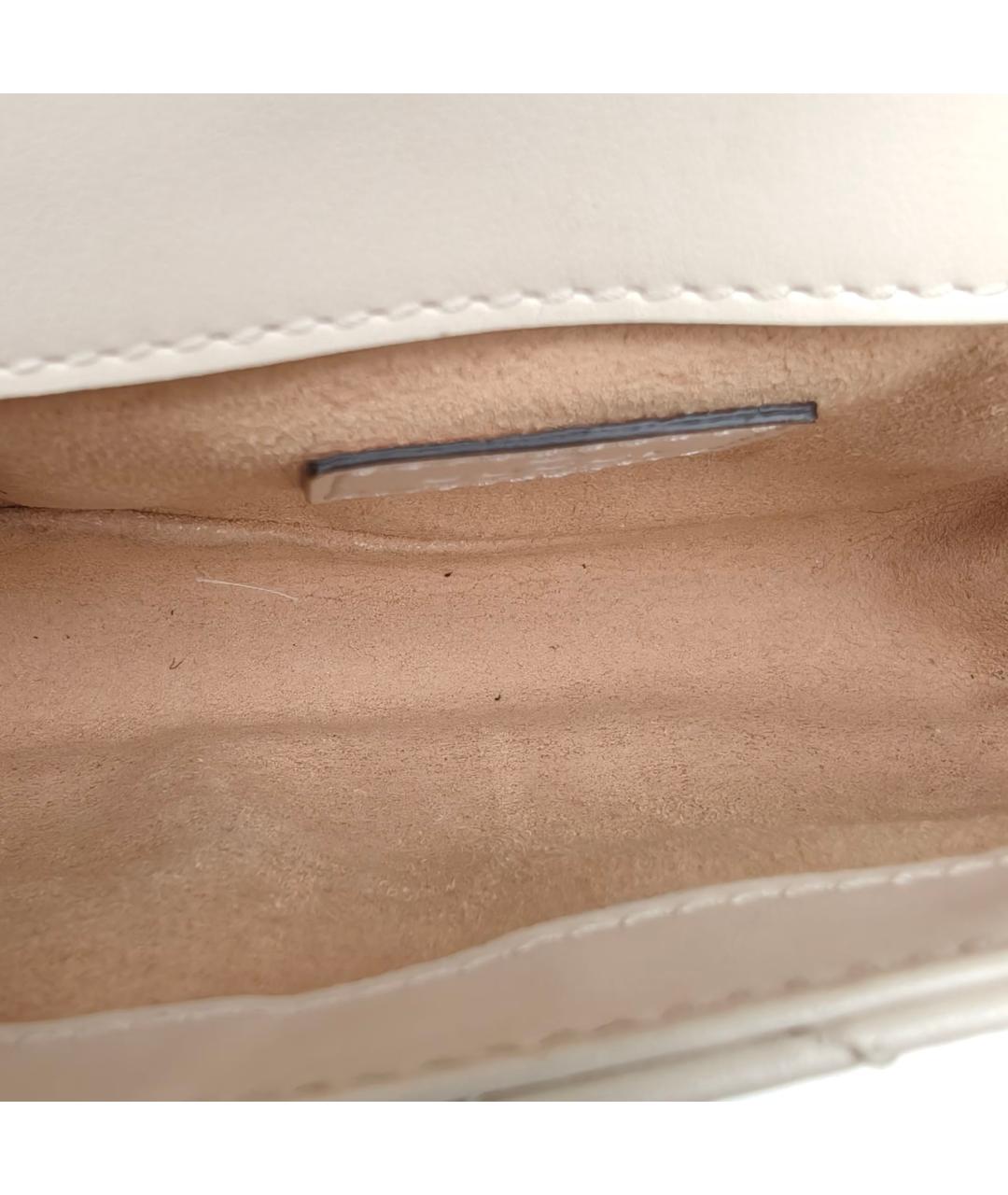 GUCCI Белая кожаная сумка через плечо, фото 8