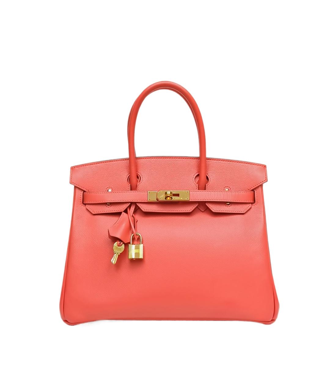 HERMES Коралловая сумка через плечо, фото 10