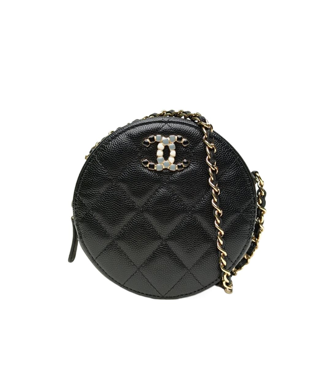 CHANEL Черная кожаная сумка через плечо, фото 1