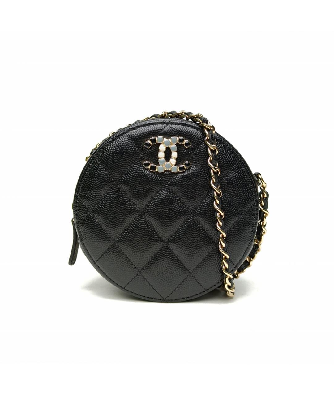 CHANEL Черная кожаная сумка через плечо, фото 2