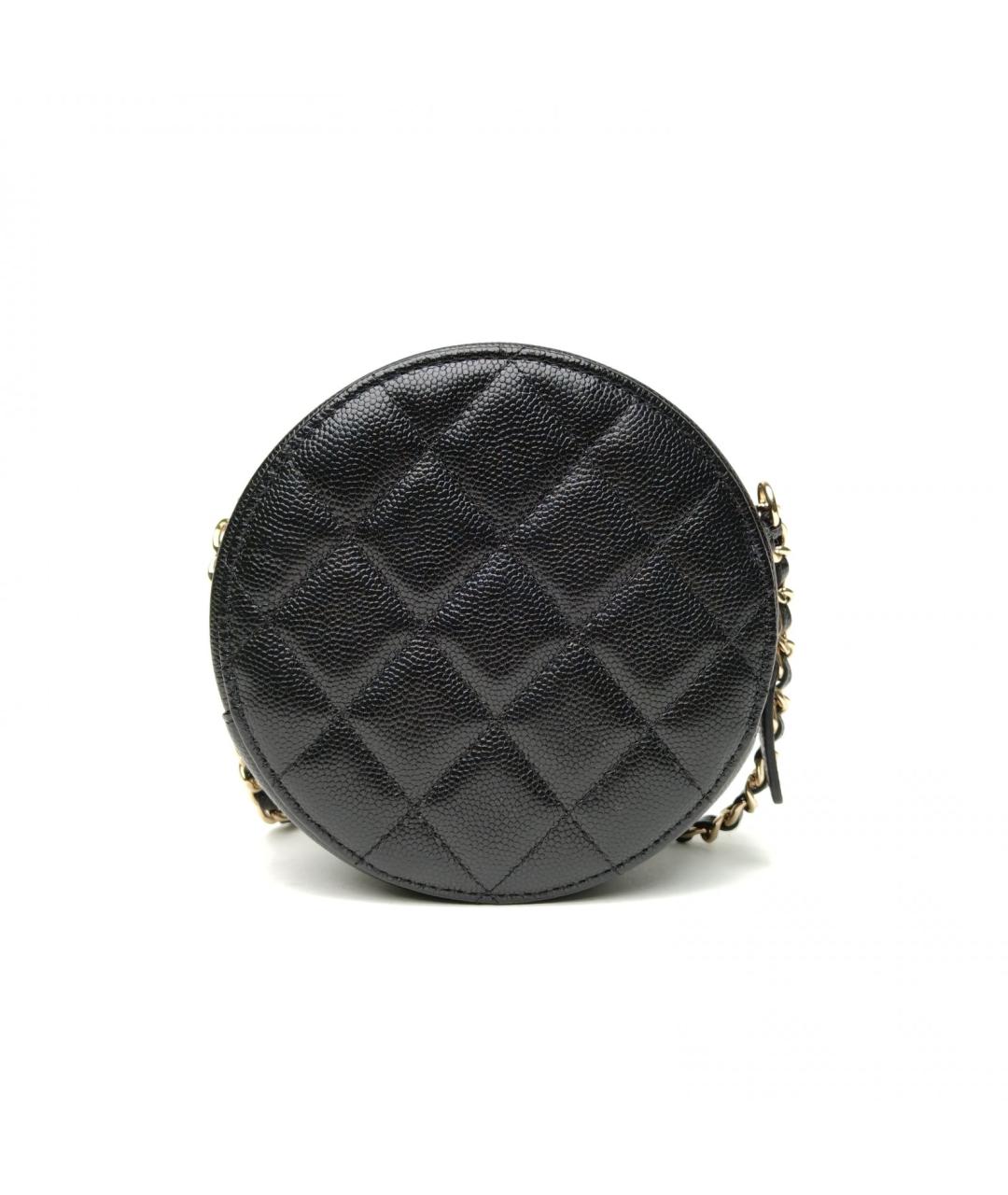 CHANEL Черная кожаная сумка через плечо, фото 4