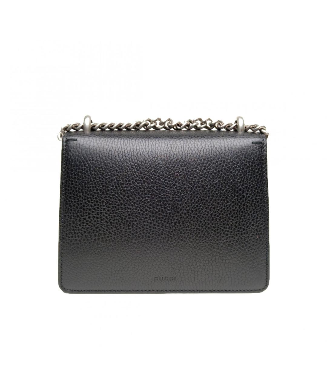 GUCCI Черная кожаная сумка через плечо, фото 4