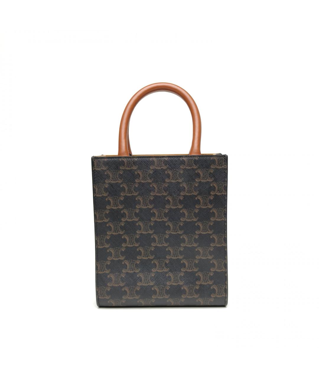 CELINE Черная сумка с короткими ручками, фото 4