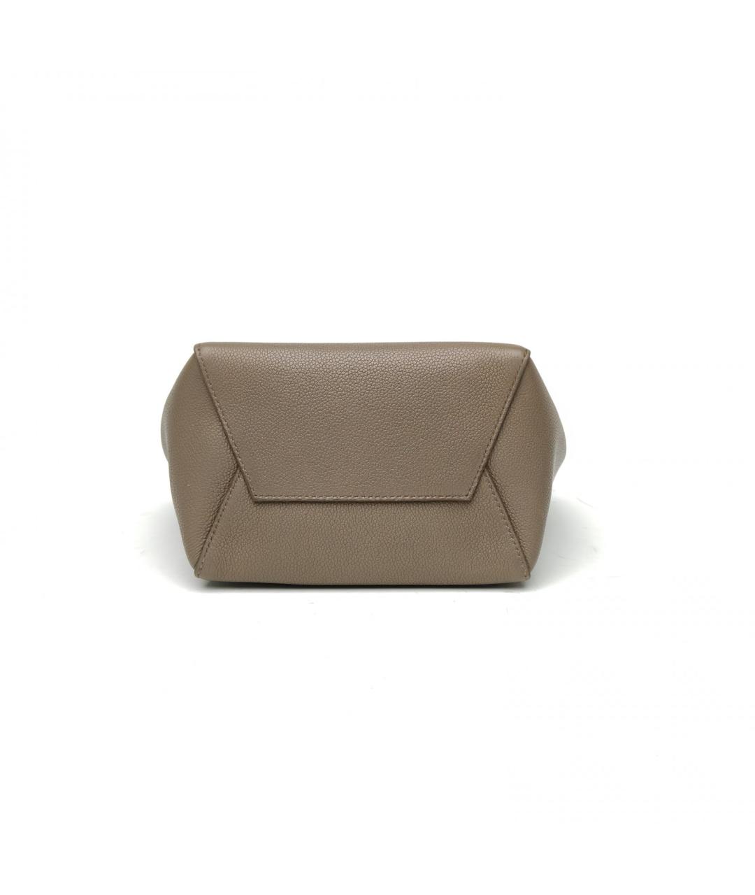 CELINE Серая кожаная сумка тоут, фото 6