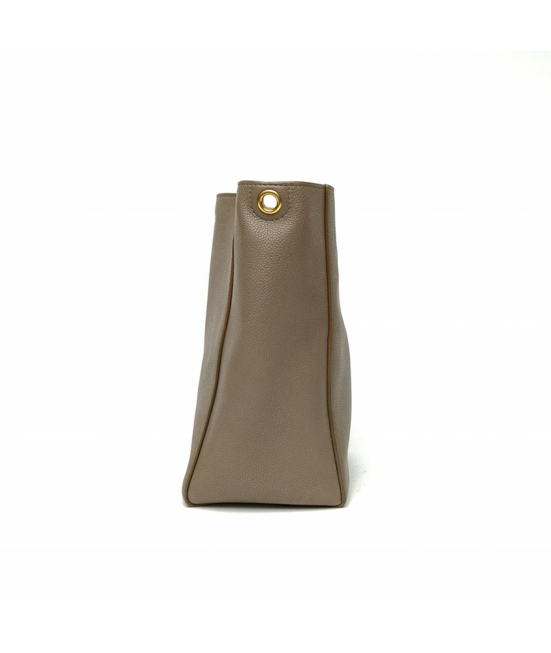 CELINE Серая кожаная сумка тоут, фото 3