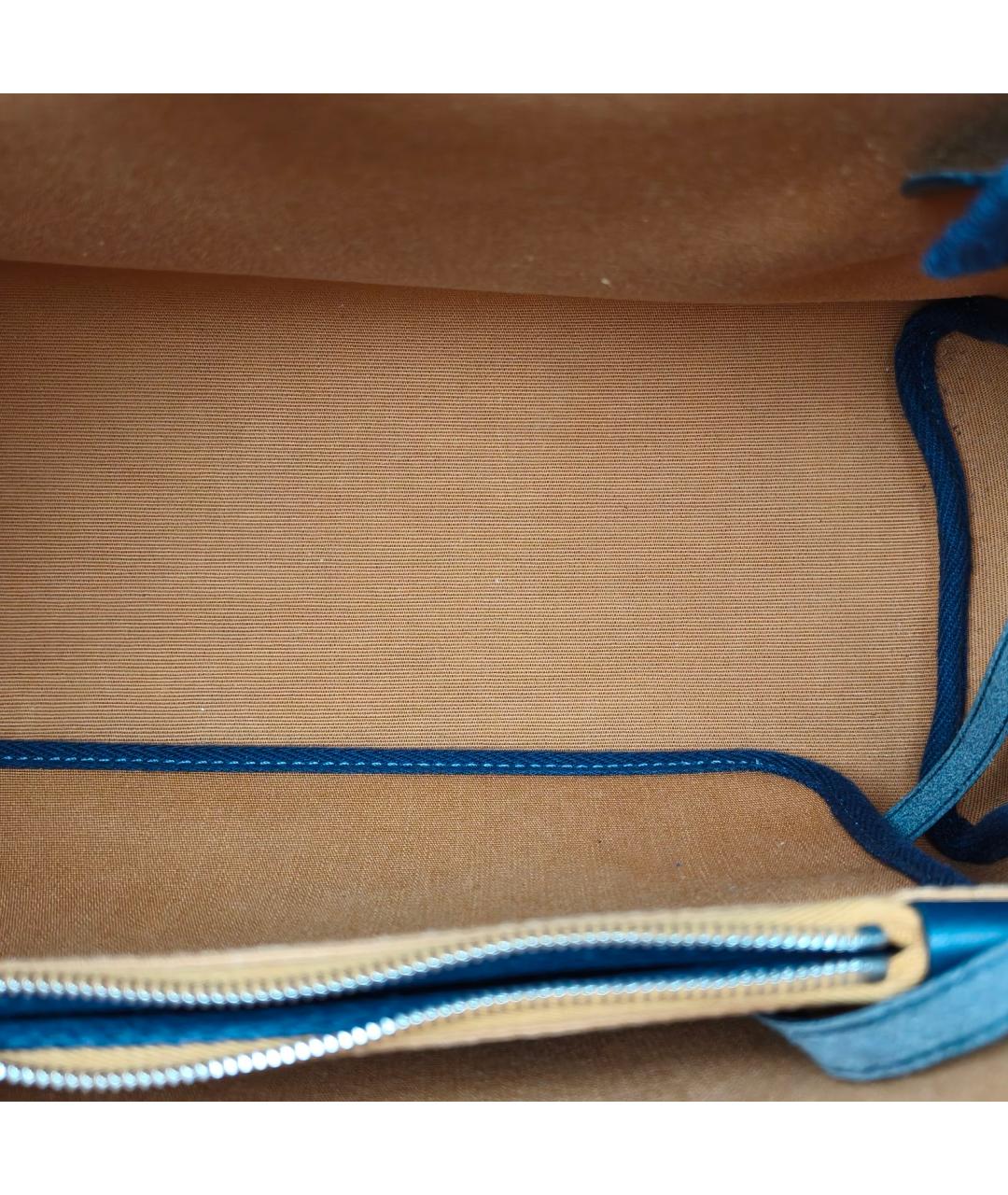 HERMES Синяя сумка через плечо, фото 7