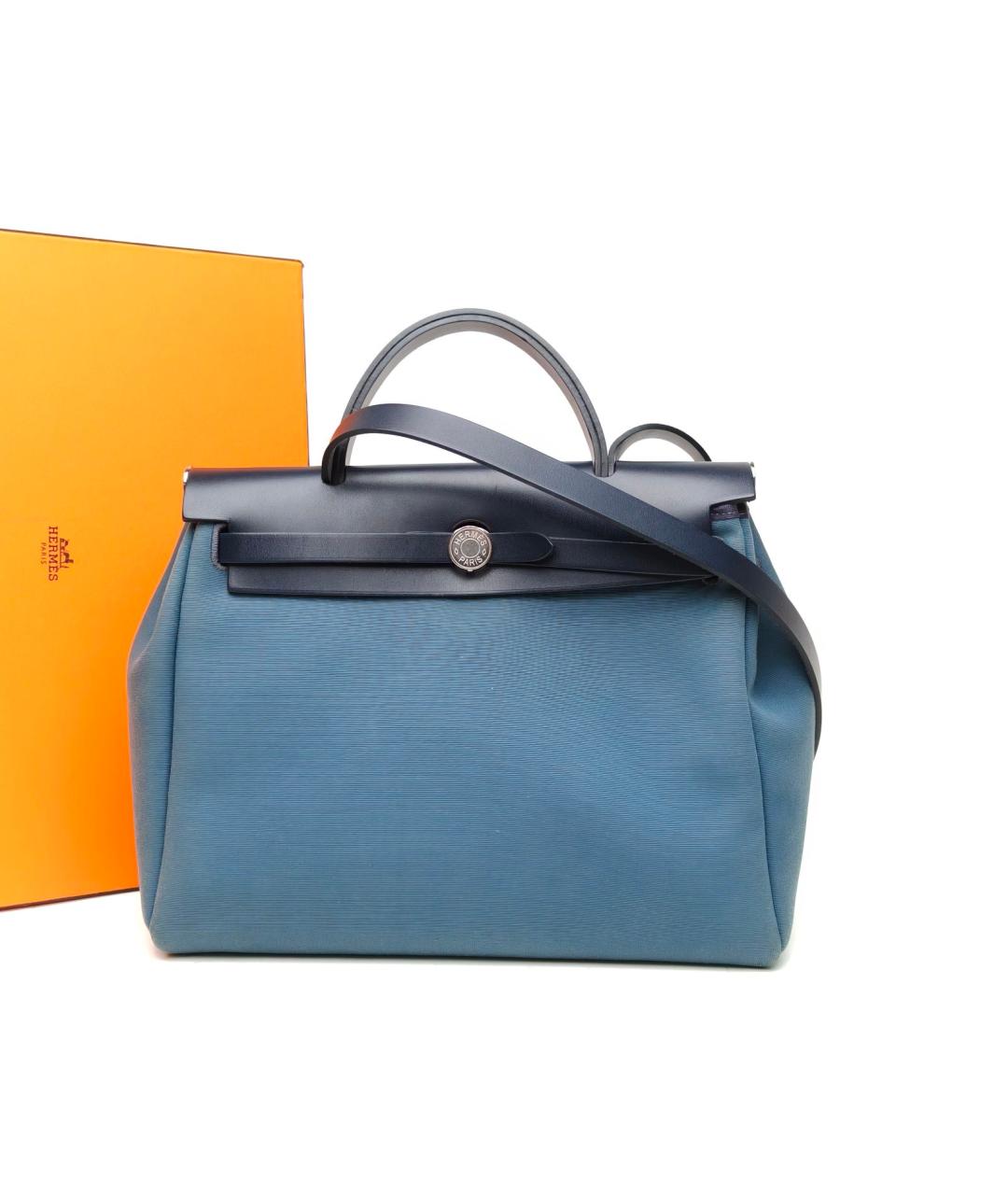 HERMES Синяя сумка через плечо, фото 9