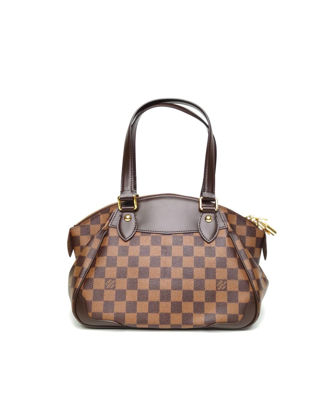 LOUIS VUITTON Коричневая сумка с короткими ручками, фото 4