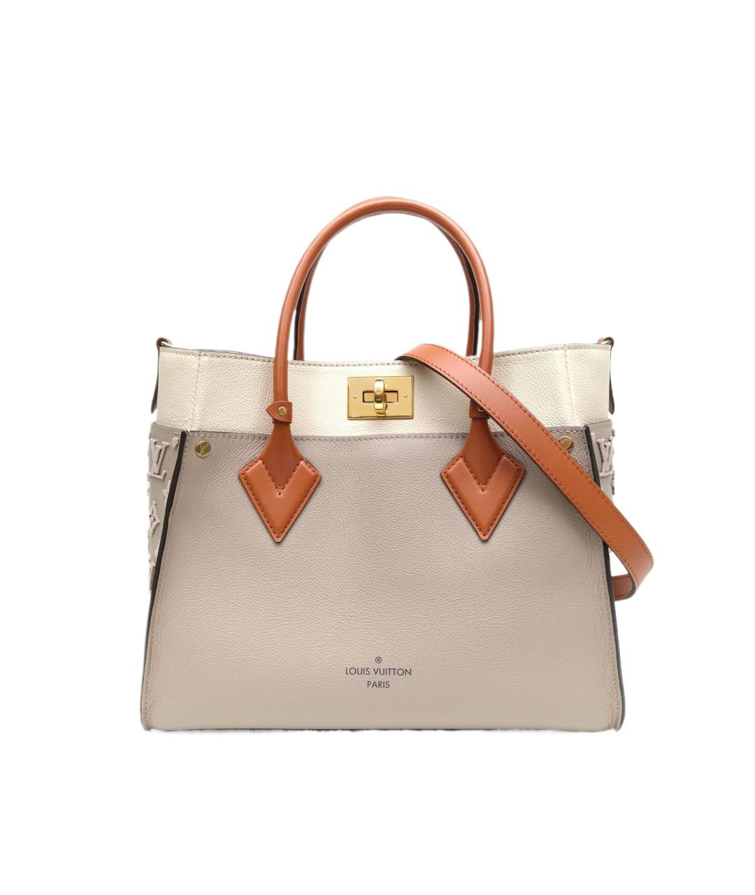 LOUIS VUITTON Кожаная сумка с короткими ручками, фото 10