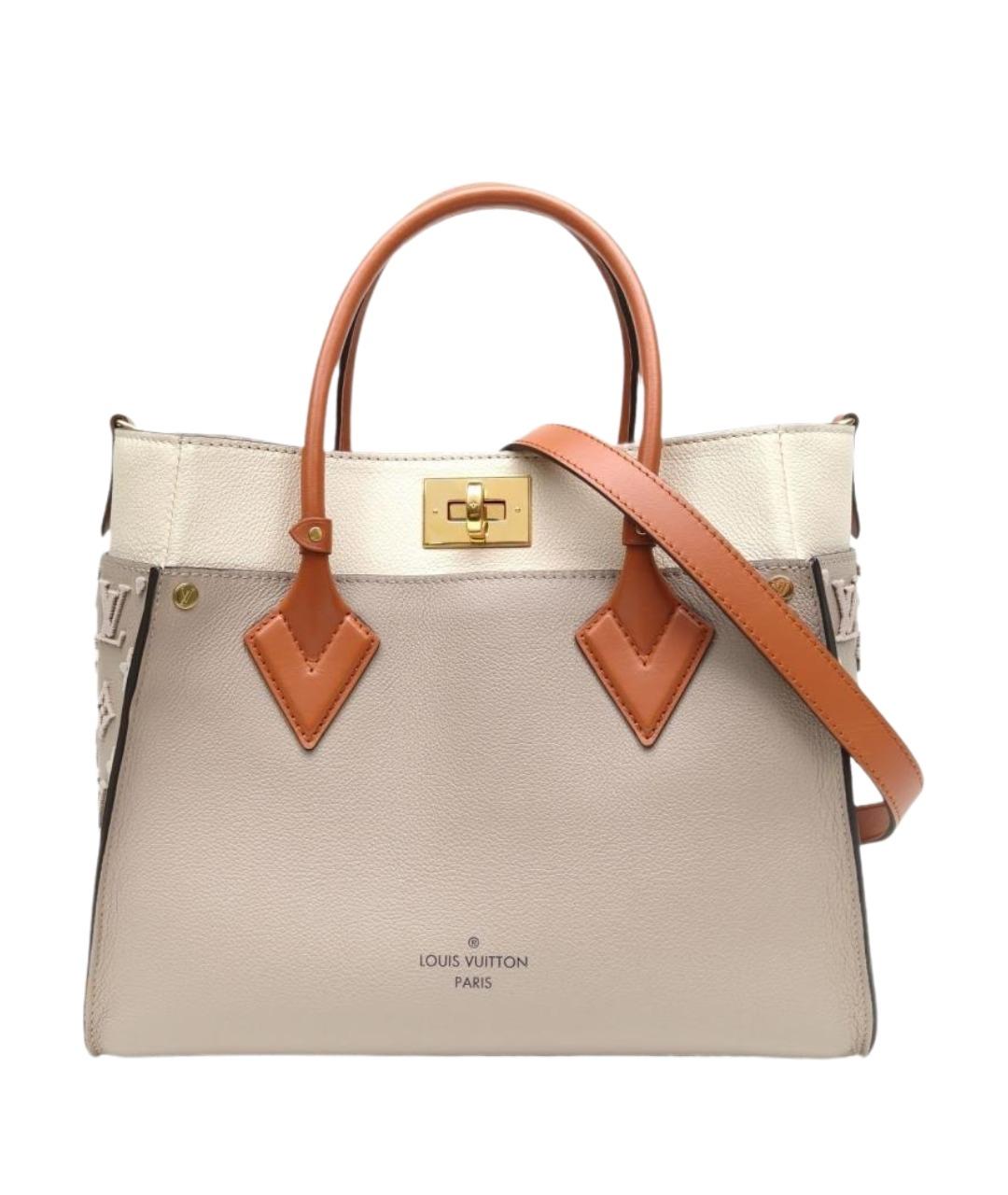 LOUIS VUITTON Кожаная сумка с короткими ручками, фото 1