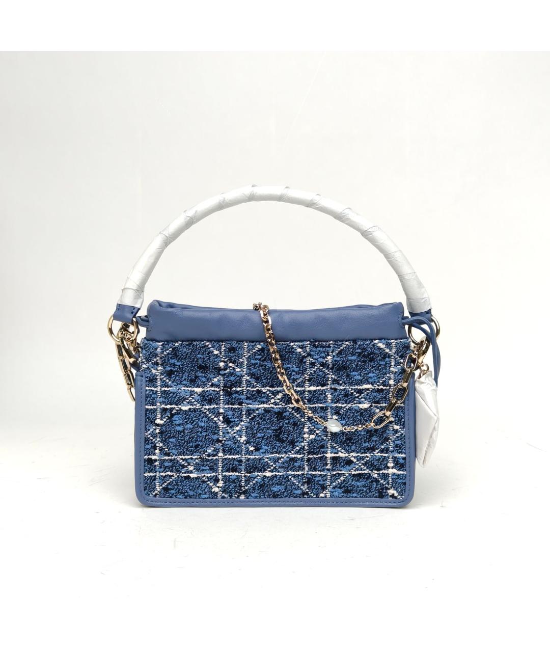 CHRISTIAN DIOR Синяя сумка с короткими ручками, фото 2