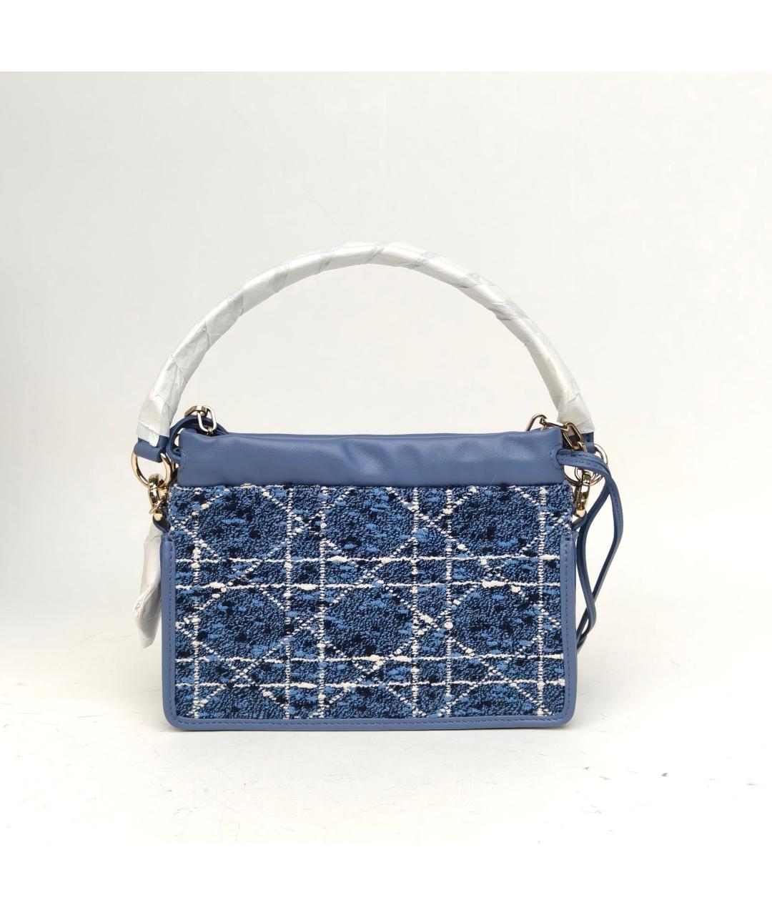 CHRISTIAN DIOR Синяя сумка с короткими ручками, фото 4