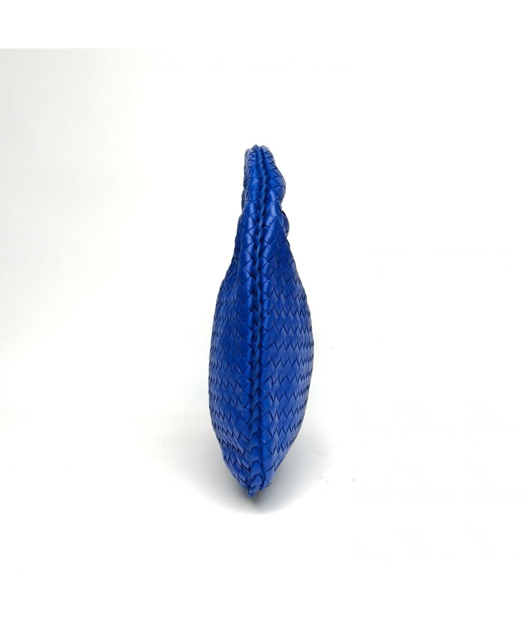 BOTTEGA VENETA Синяя кожаная сумка с короткими ручками, фото 3