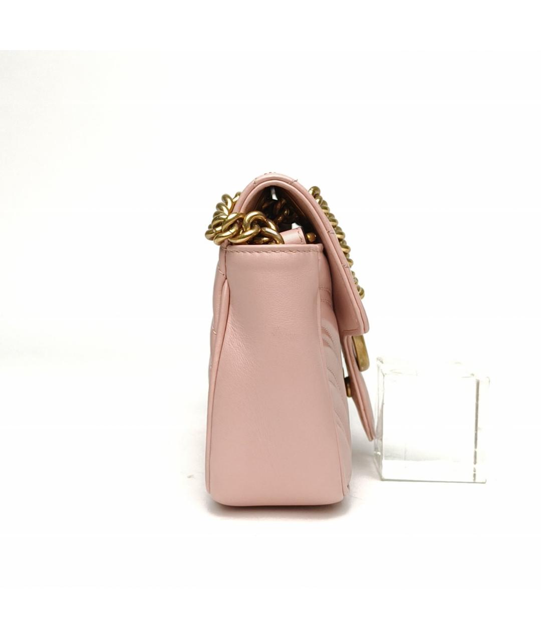 GUCCI Розовая кожаная сумка через плечо, фото 5