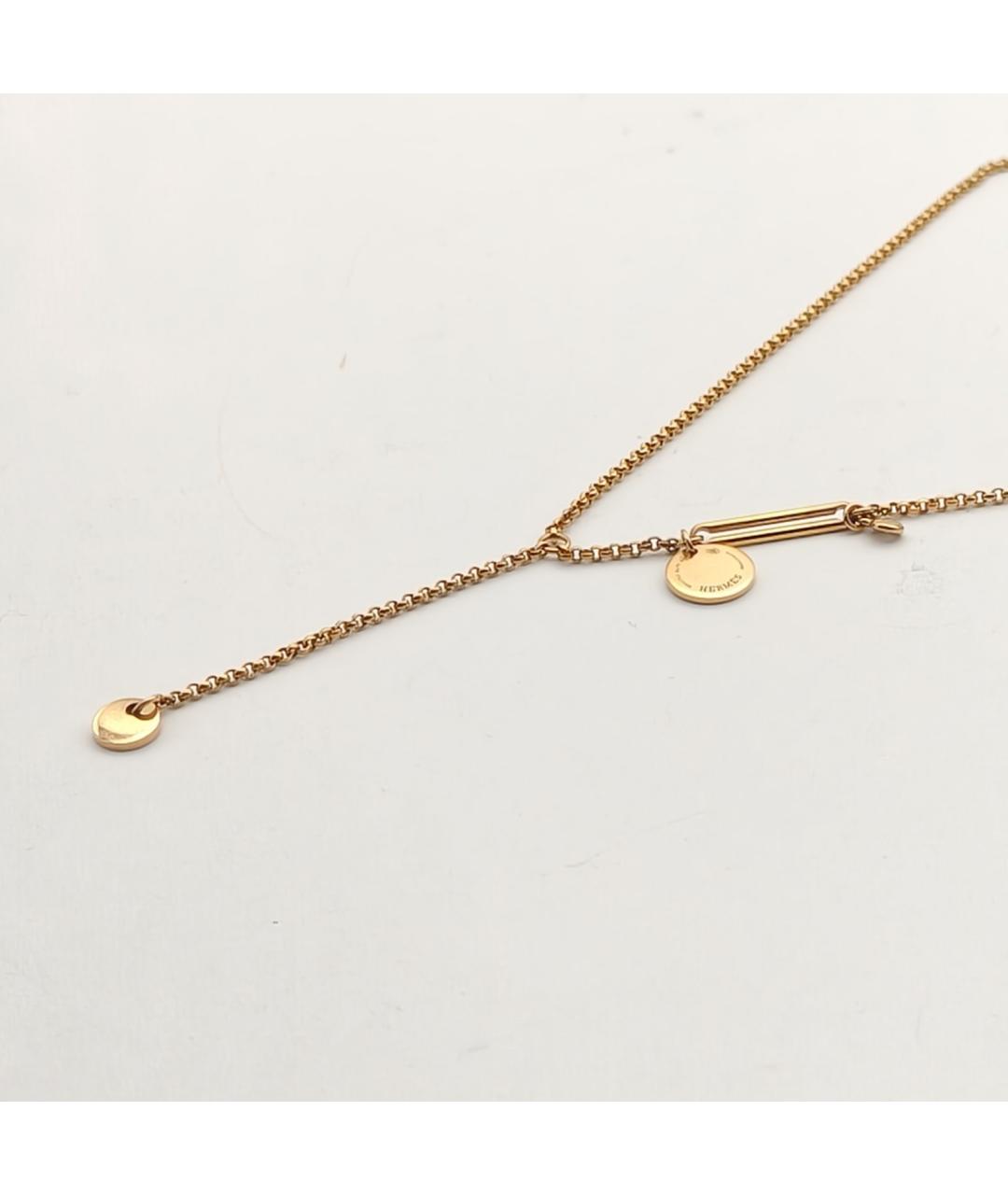 HERMES Золотое колье из розового золота, фото 5
