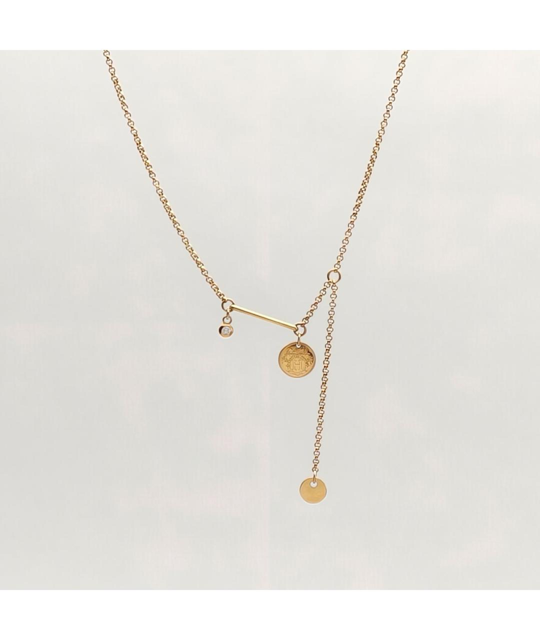 HERMES Золотое колье из розового золота, фото 3