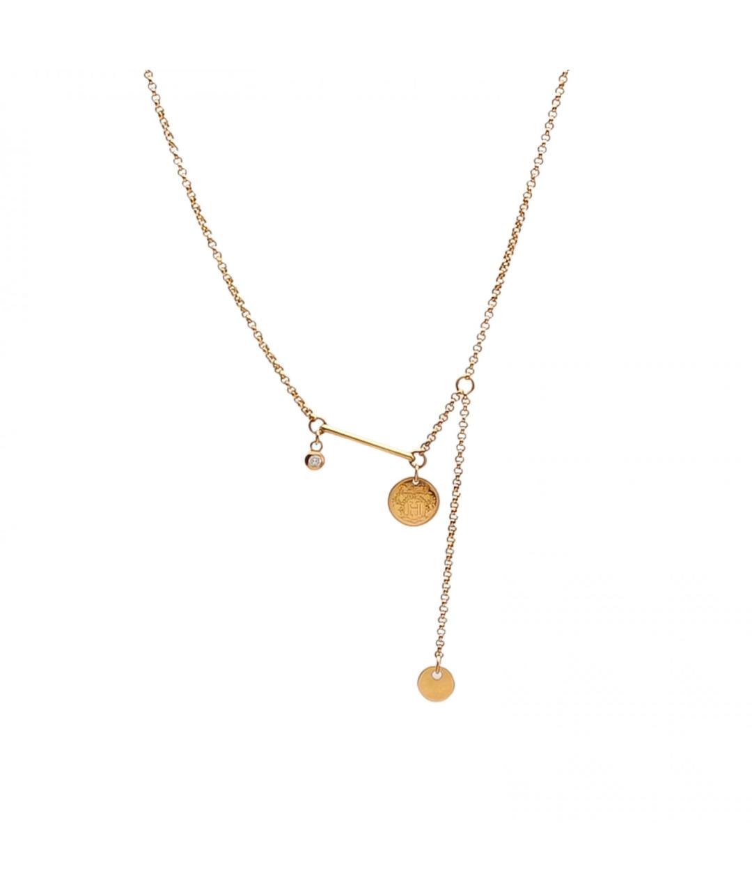 HERMES Золотое колье из розового золота, фото 2