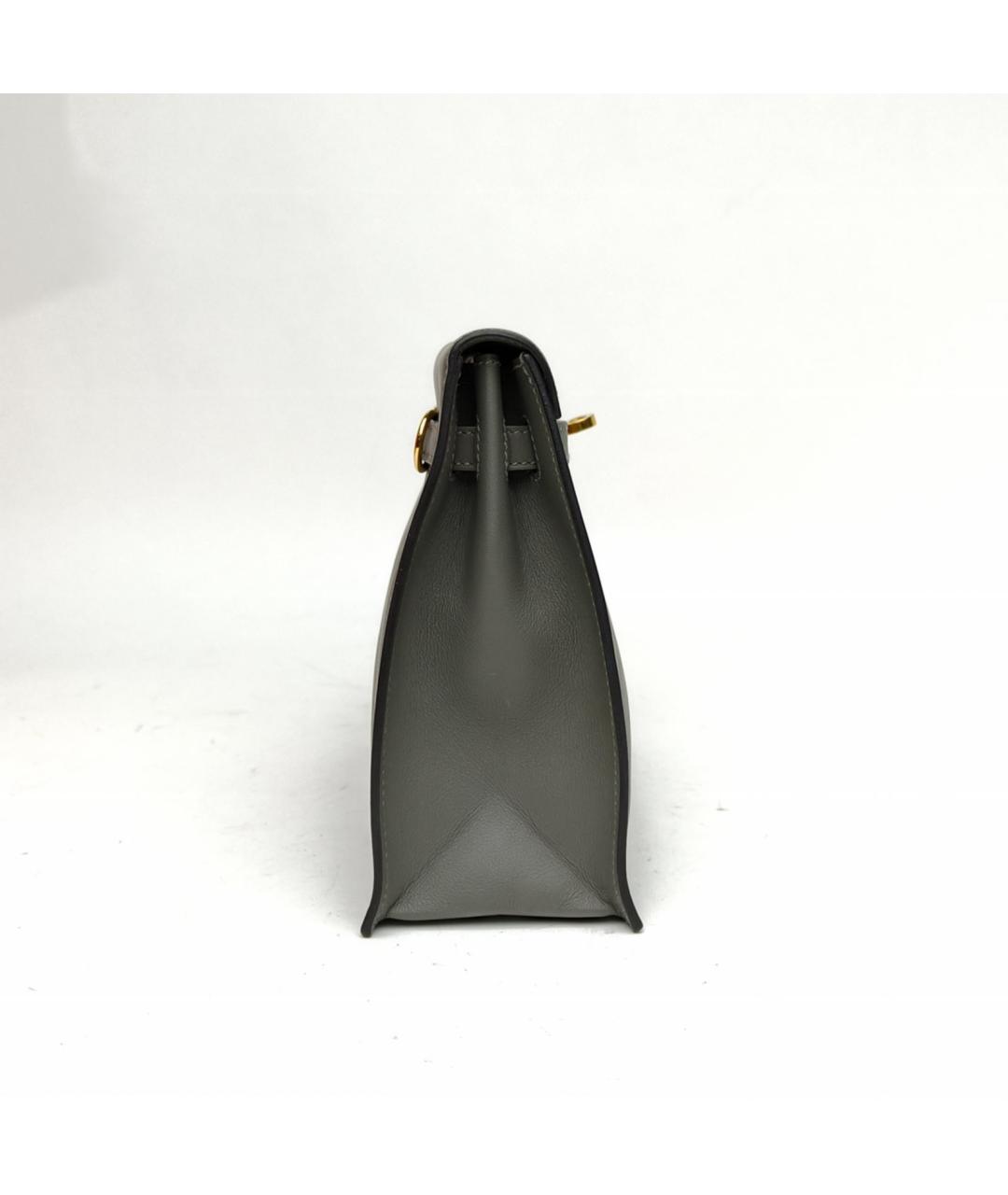 HERMES Серая сумка через плечо, фото 3