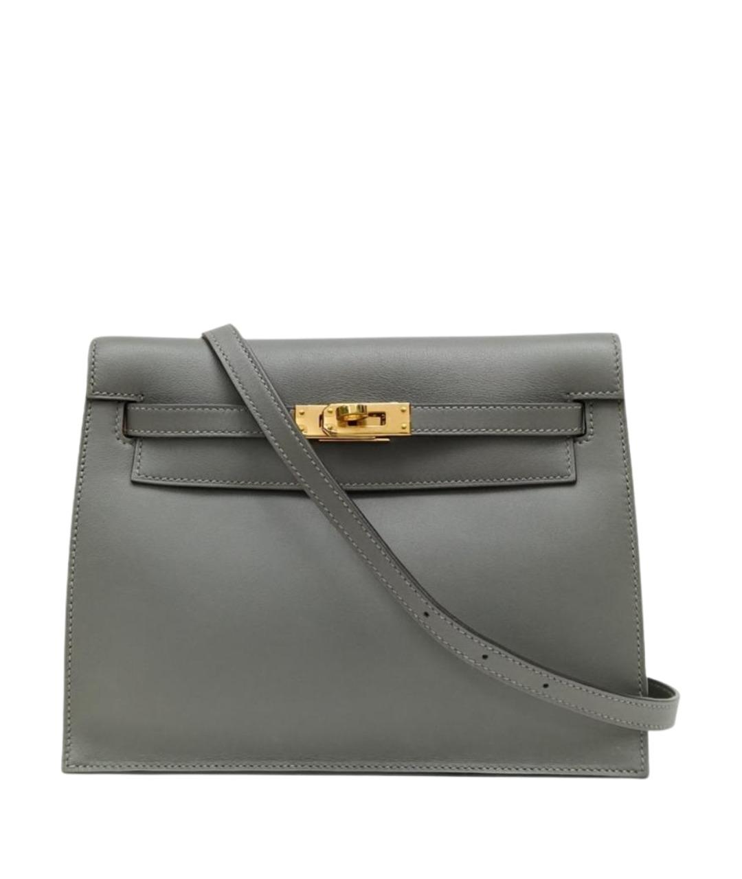 HERMES Серая сумка через плечо, фото 1