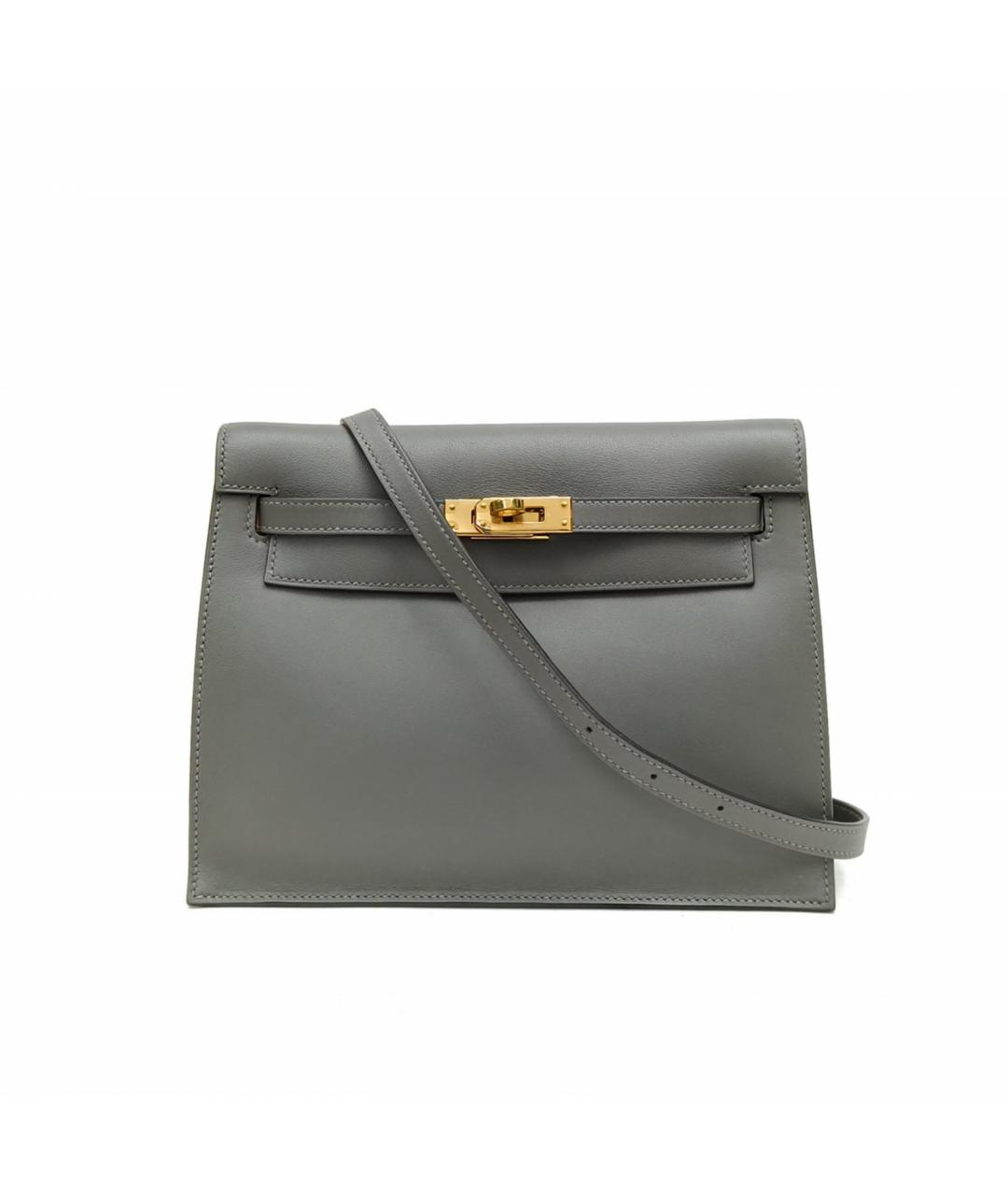 HERMES Серая сумка через плечо, фото 2
