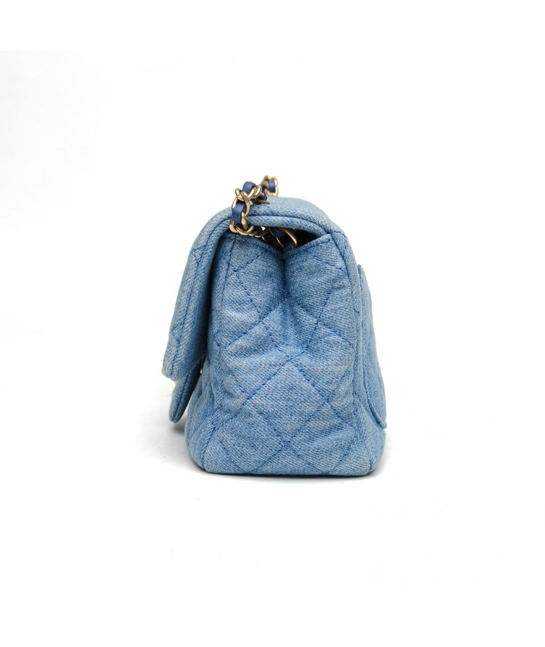 CHANEL Синяя деним сумка через плечо, фото 5