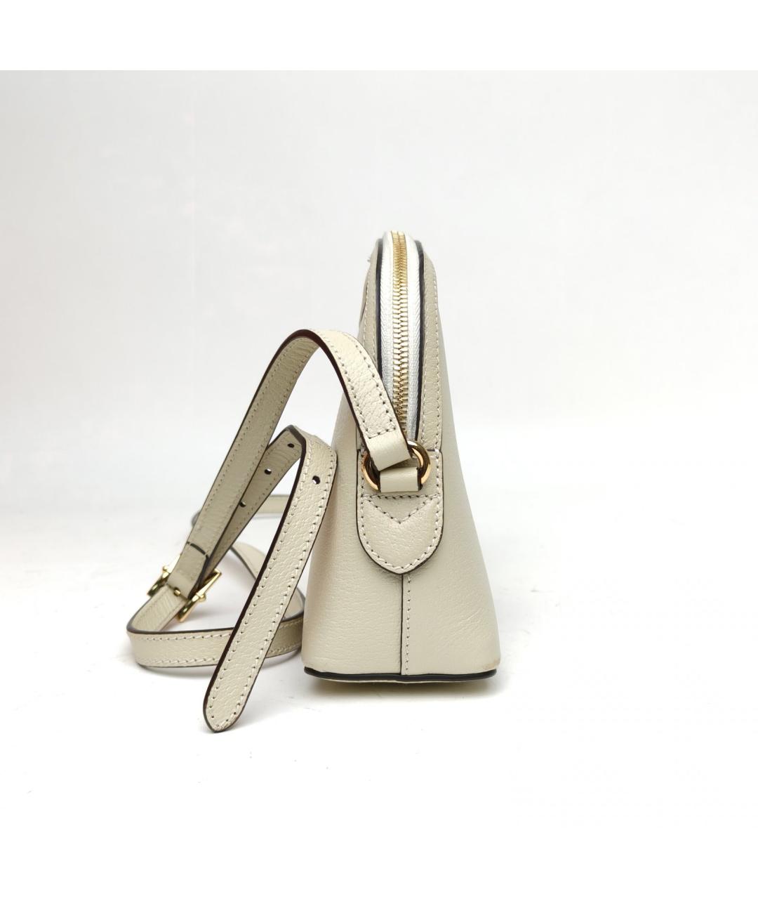 GUCCI Белая кожаная сумка через плечо, фото 5