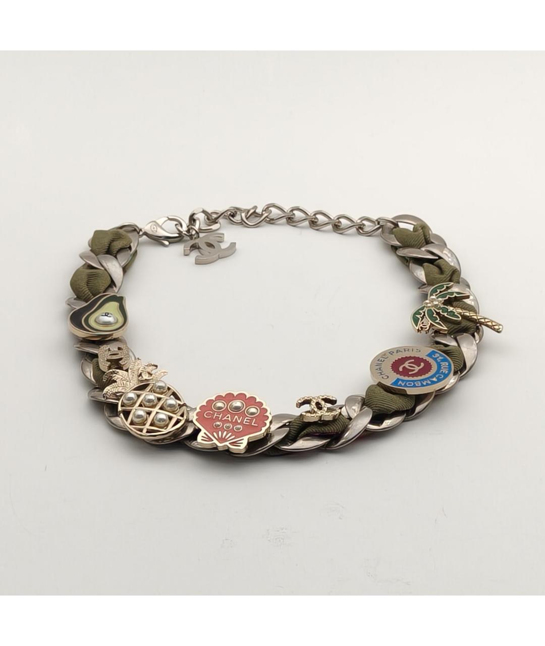 CHANEL Металлическое колье, фото 10