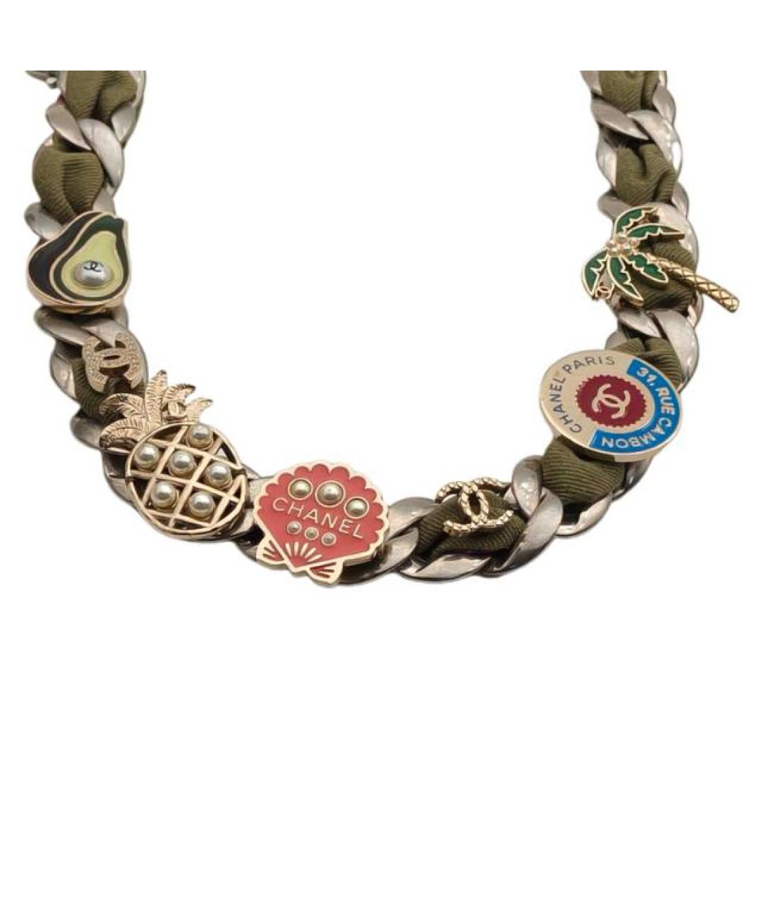 CHANEL Металлическое колье, фото 3