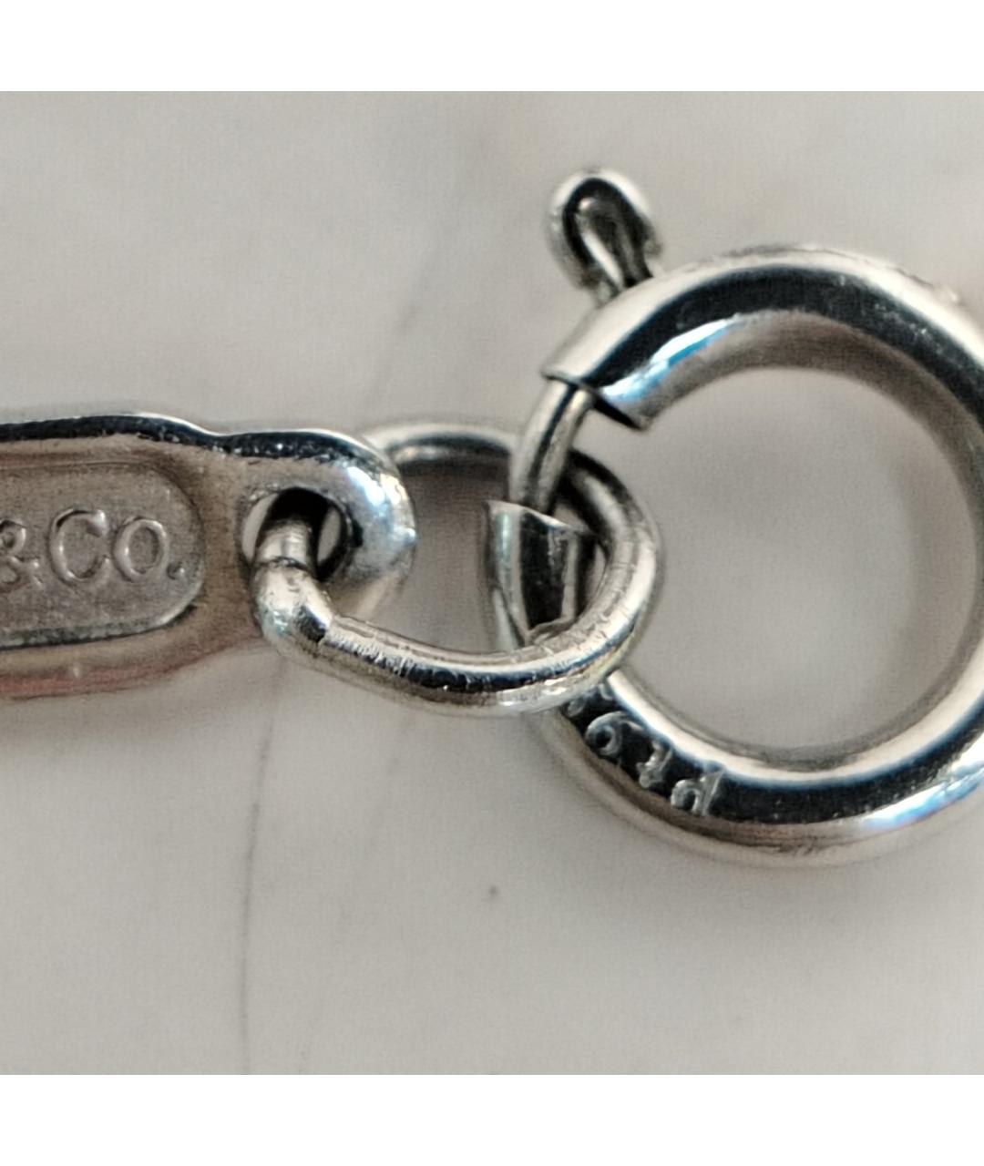 TIFFANY&CO Серебрянный платиновый кулон, фото 9