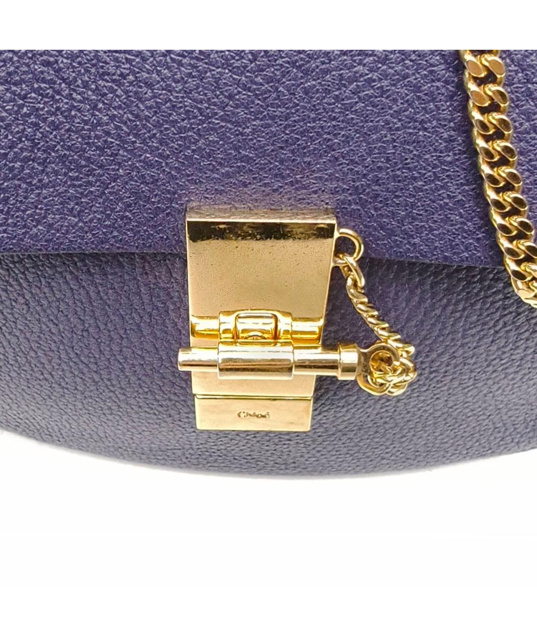 CHLOE Синяя кожаная сумка через плечо, фото 7