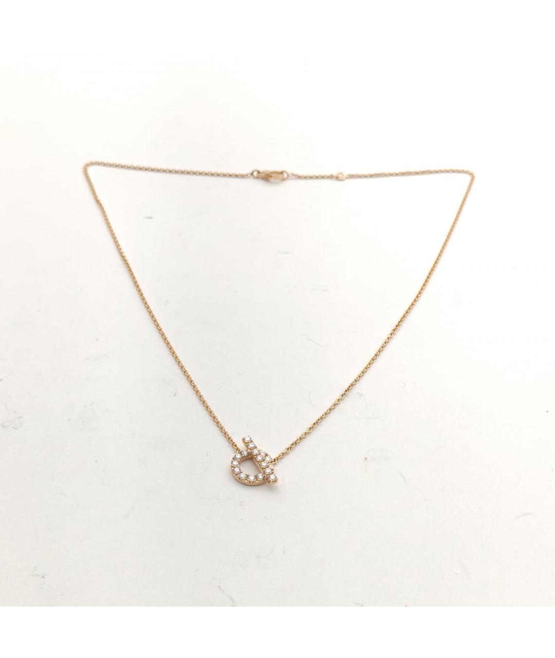 HERMES Золотое колье из розового золота, фото 8