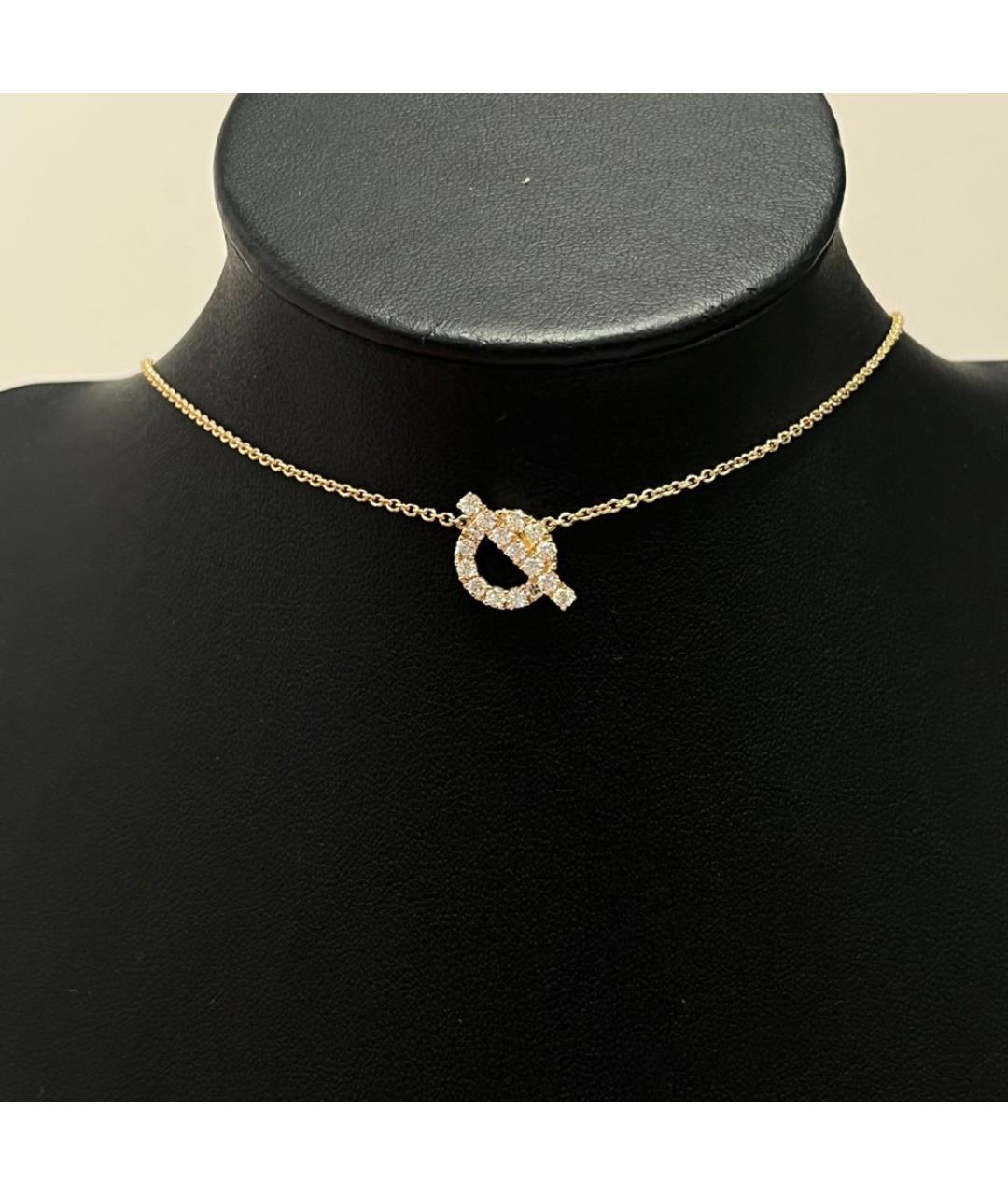 HERMES Золотое колье из розового золота, фото 9