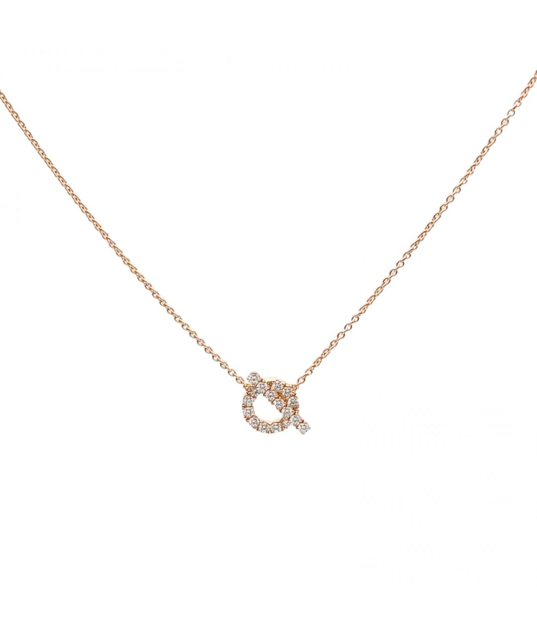 HERMES Золотое колье из розового золота, фото 2