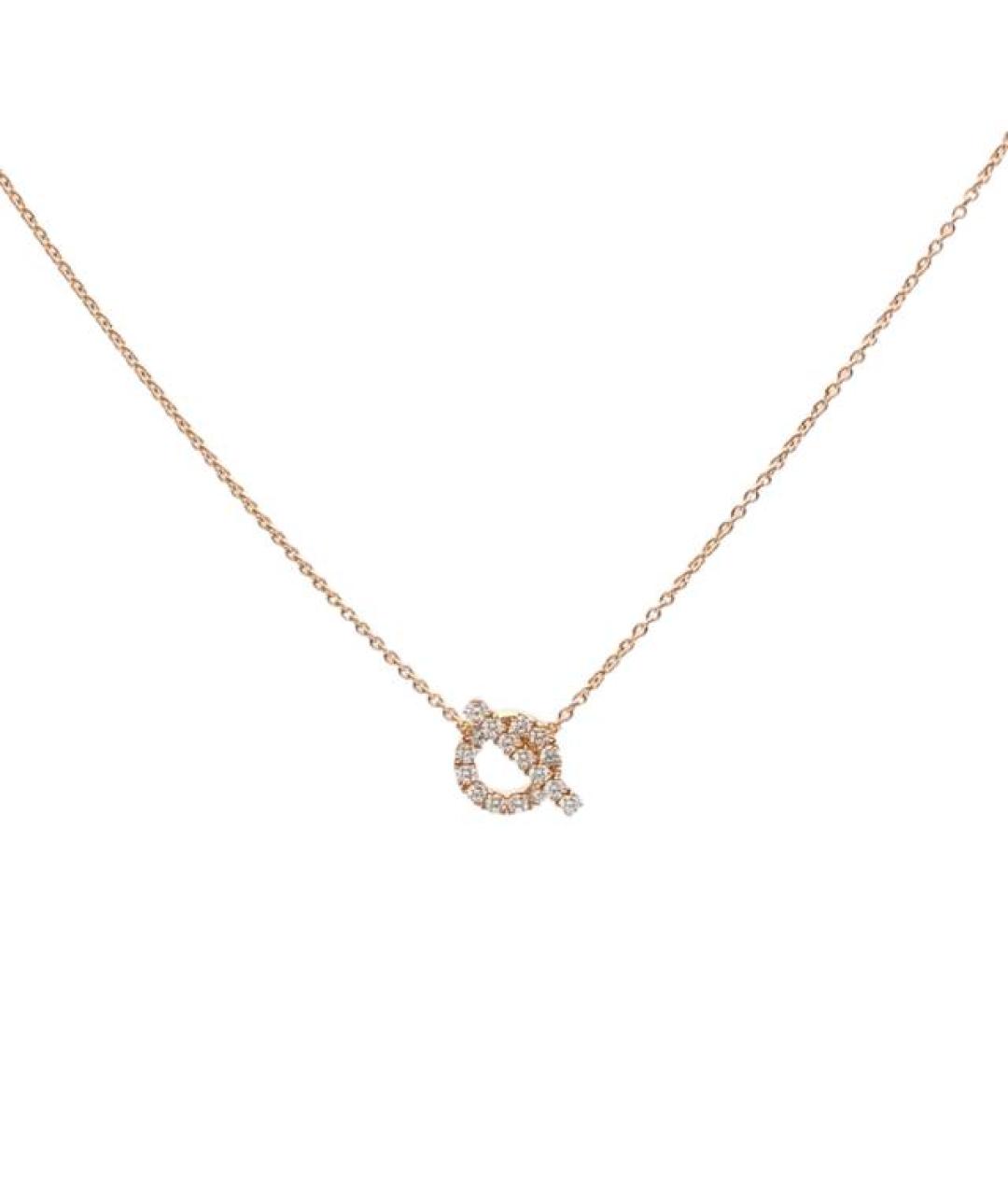 HERMES Золотое колье из розового золота, фото 10